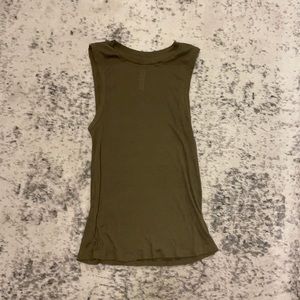 Free people movement size small green tank women’s